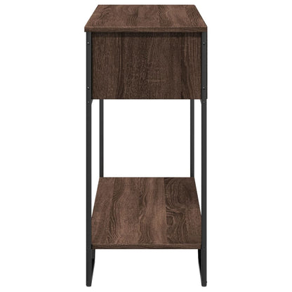 Console Table Brown Oak 100x35x74.5 cm Engineered Wood