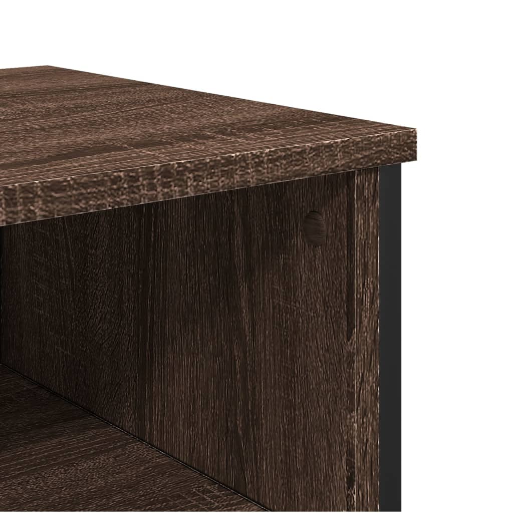 Console Table Brown Oak 100x35x74.5 cm Engineered Wood