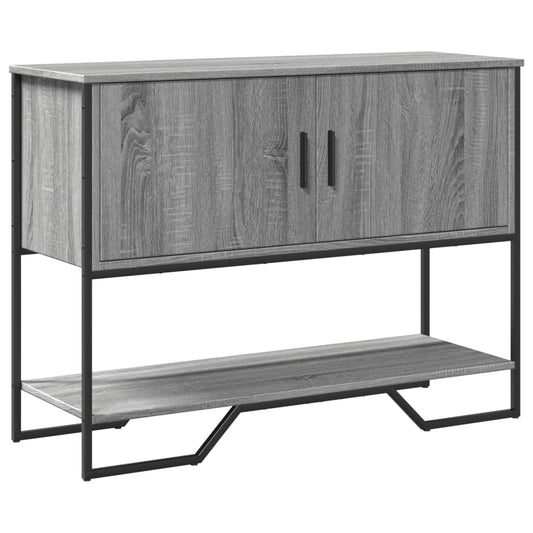 Console Table Grey Sonoma 100x35x74.5 cm Engineered Wood