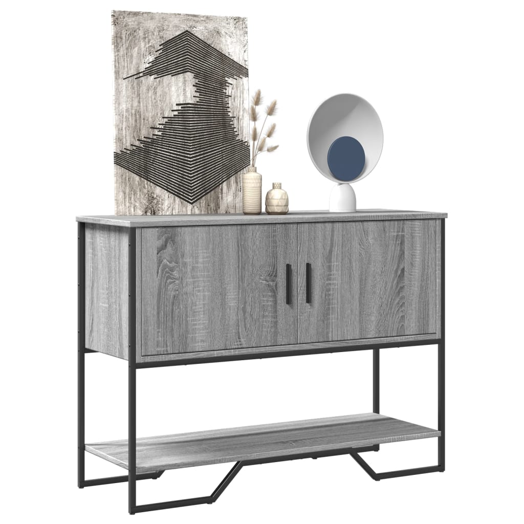 Console Table Grey Sonoma 100x35x74.5 cm Engineered Wood