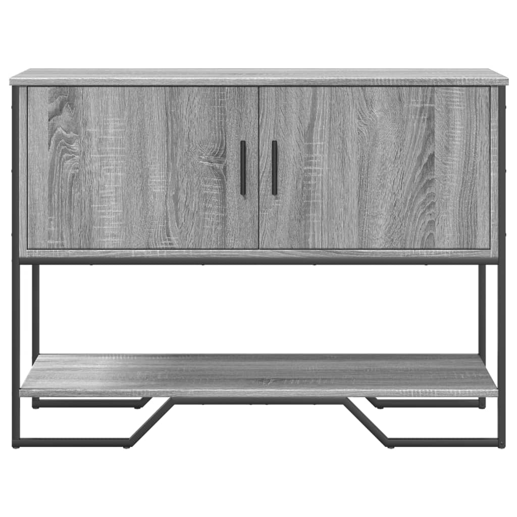 Console Table Grey Sonoma 100x35x74.5 cm Engineered Wood