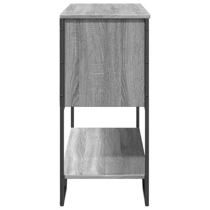 Console Table Grey Sonoma 100x35x74.5 cm Engineered Wood