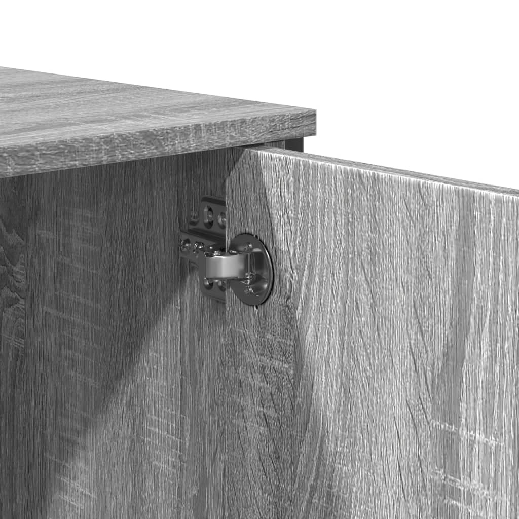 Console Table Grey Sonoma 100x35x74.5 cm Engineered Wood