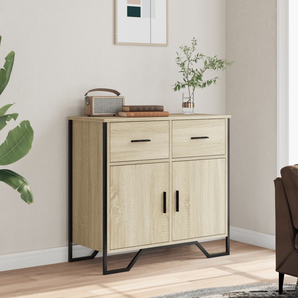 Sideboard Sonoma Oak 79.5x35.5x74.5 cm Engineered Wood