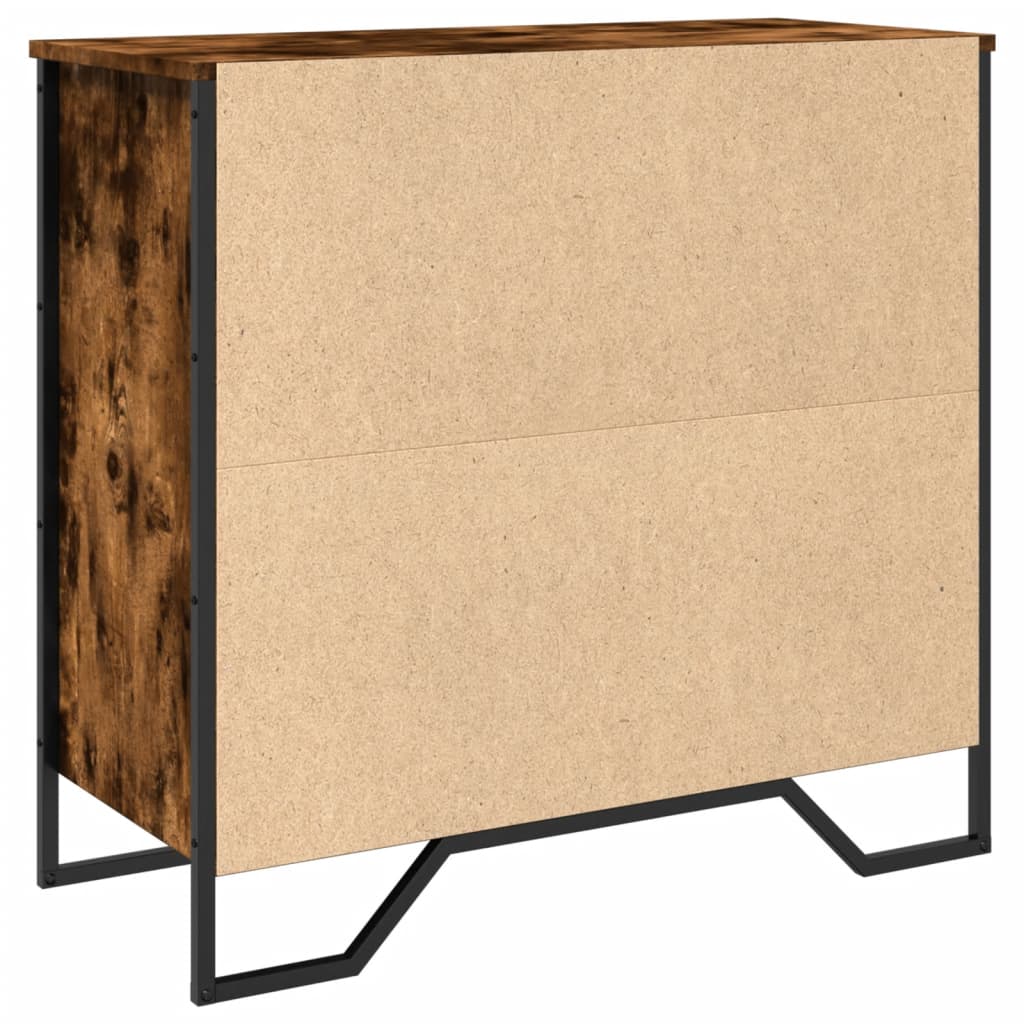 Sideboard Smoked Oak 79.5x35.5x74.5 cm Engineered Wood