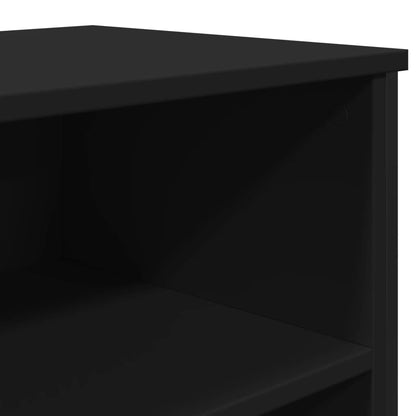 Sideboard Black 101x35.5x74.5 cm Engineered Wood