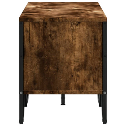 TV Cabinet Smoked Oak 122x34x41 cm Engineered Wood