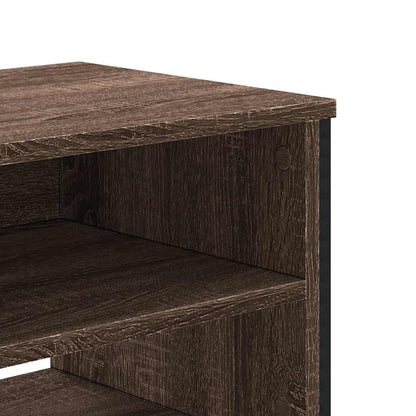 TV Cabinet Brown Oak 122x34x41 cm Engineered Wood