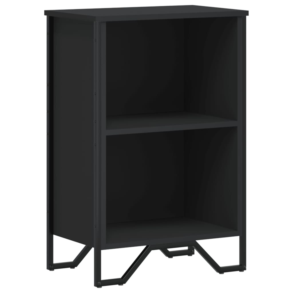 Bookcase Black 50x31x74.5 cm Engineered Wood