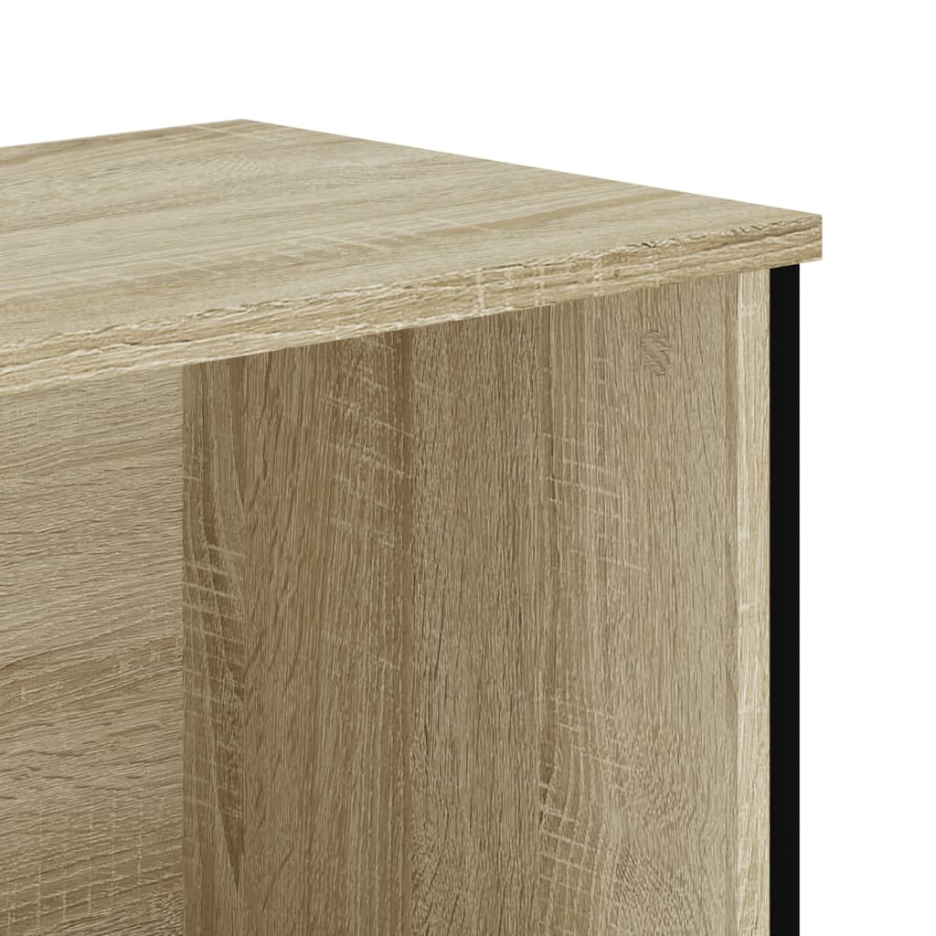 Bookcase Sonoma Oak 50x31x74.5 cm Engineered Wood