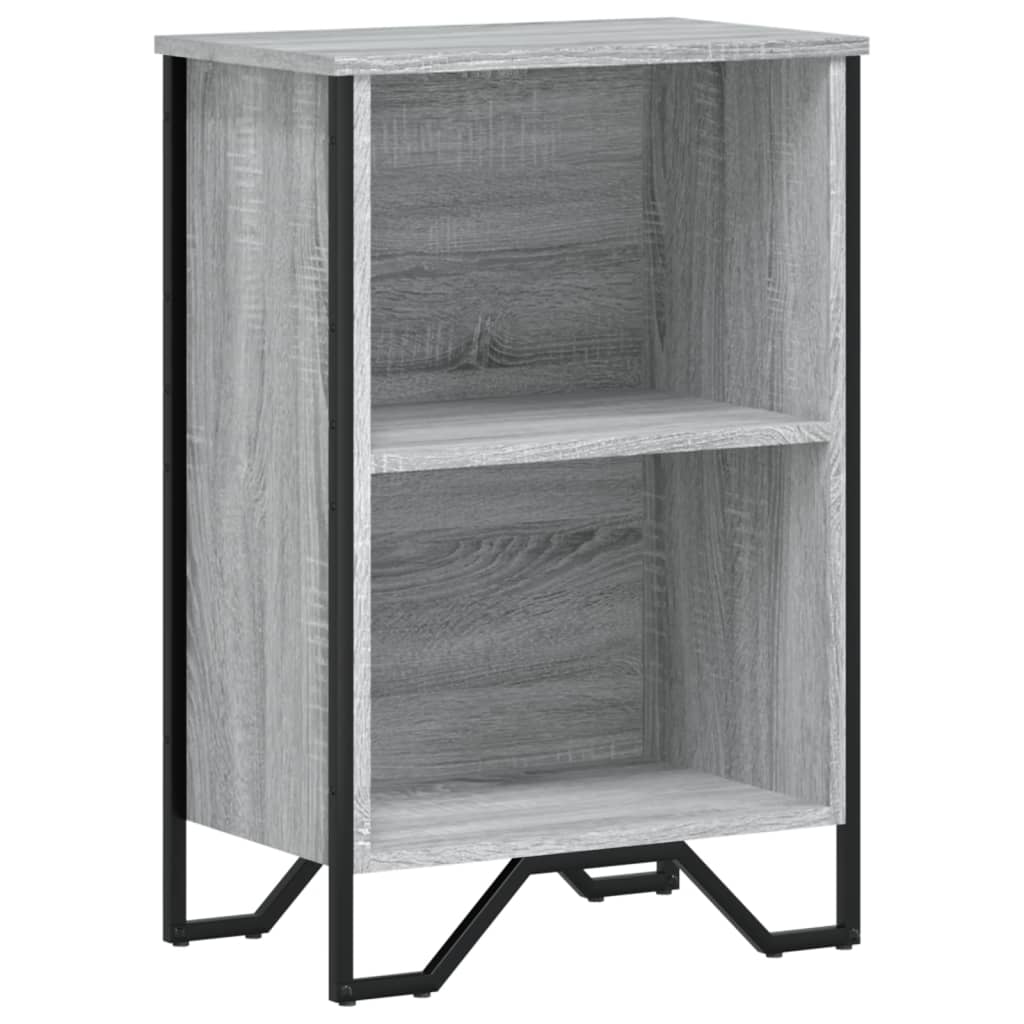 Bookcase Grey Sonoma 50x31x74.5 cm Engineered Wood