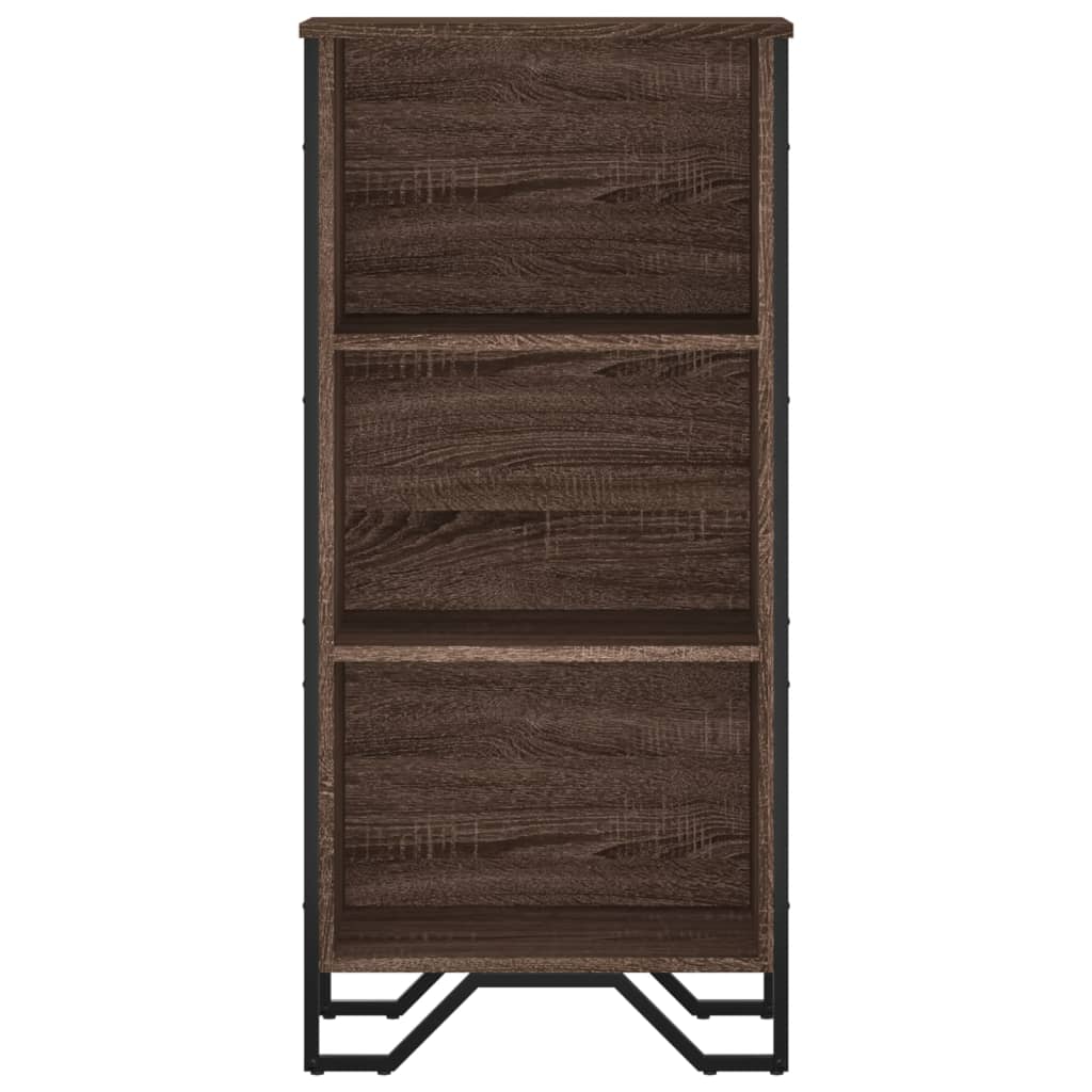 Bookcase Brown Oak 50x31x106 cm Engineered Wood