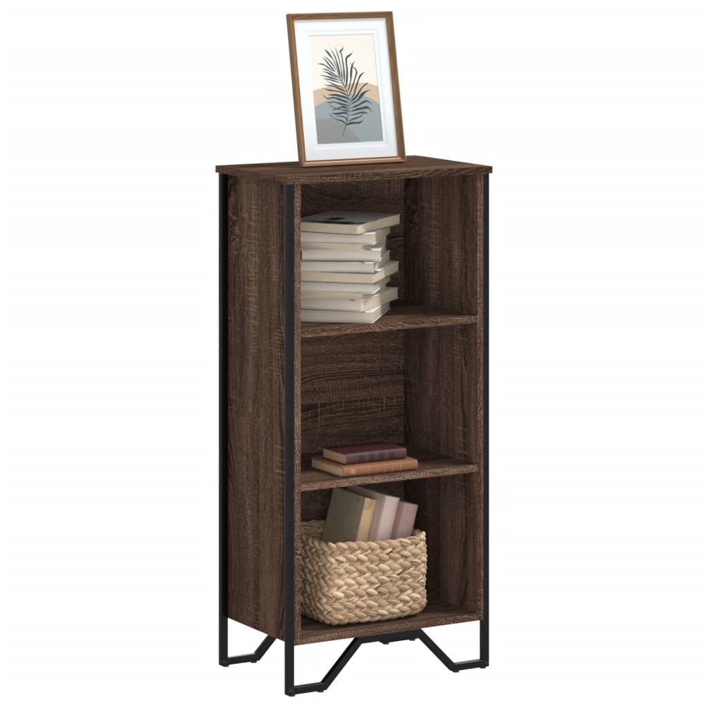 Bookcase Brown Oak 50x31x106 cm Engineered Wood