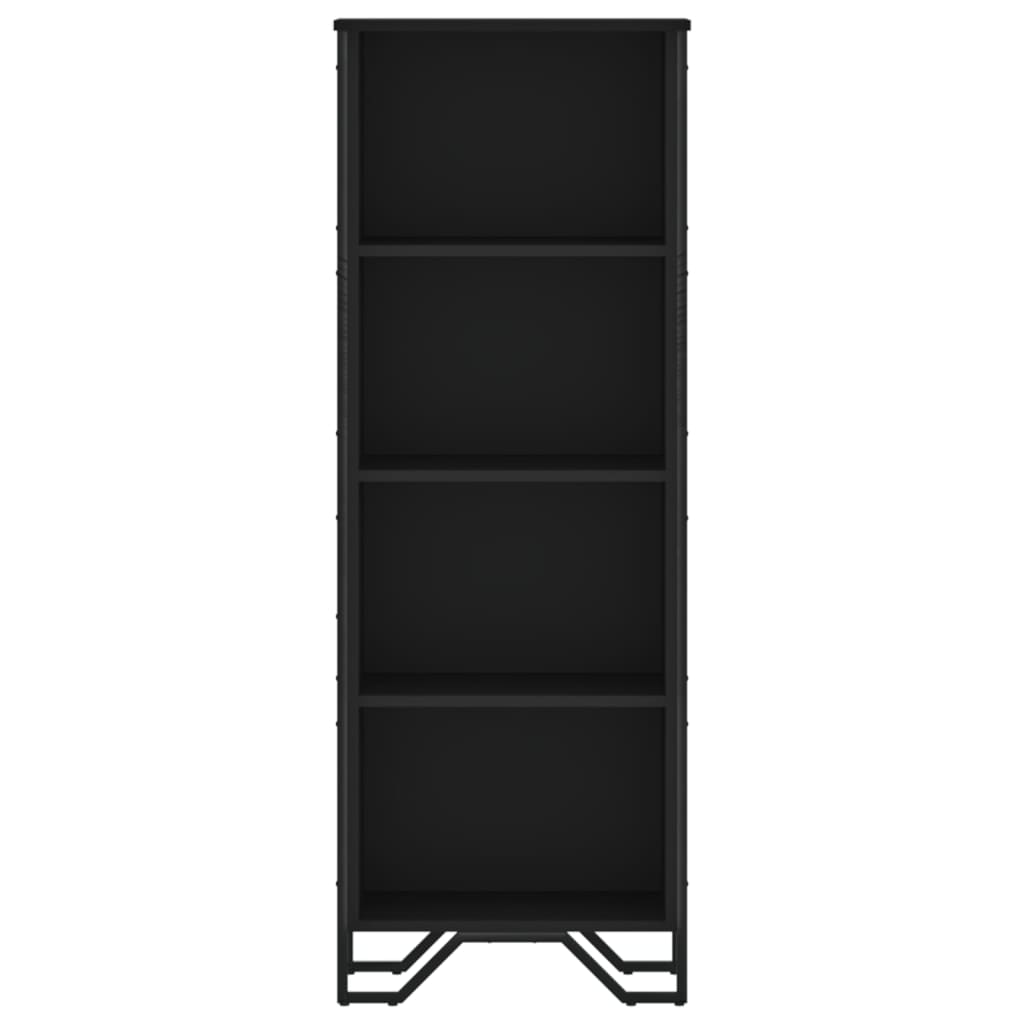 Bookcase Black 50x31x137.5 cm Engineered Wood