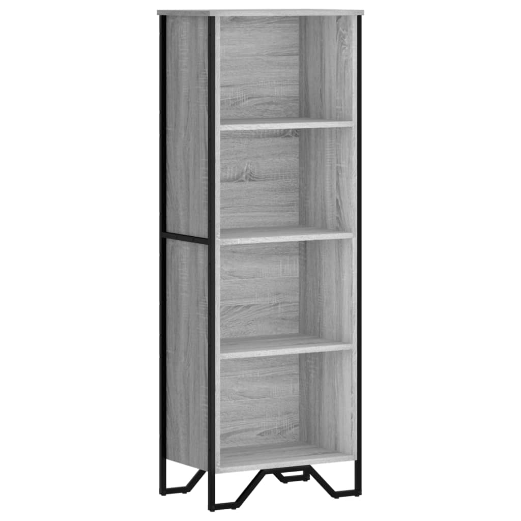 Bookcase Grey Sonoma 50x31x137.5 cm Engineered Wood