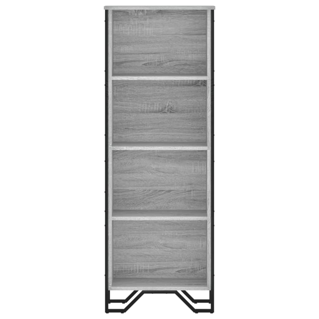 Bookcase Grey Sonoma 50x31x137.5 cm Engineered Wood