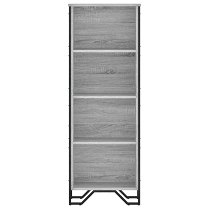 Bookcase Grey Sonoma 50x31x137.5 cm Engineered Wood