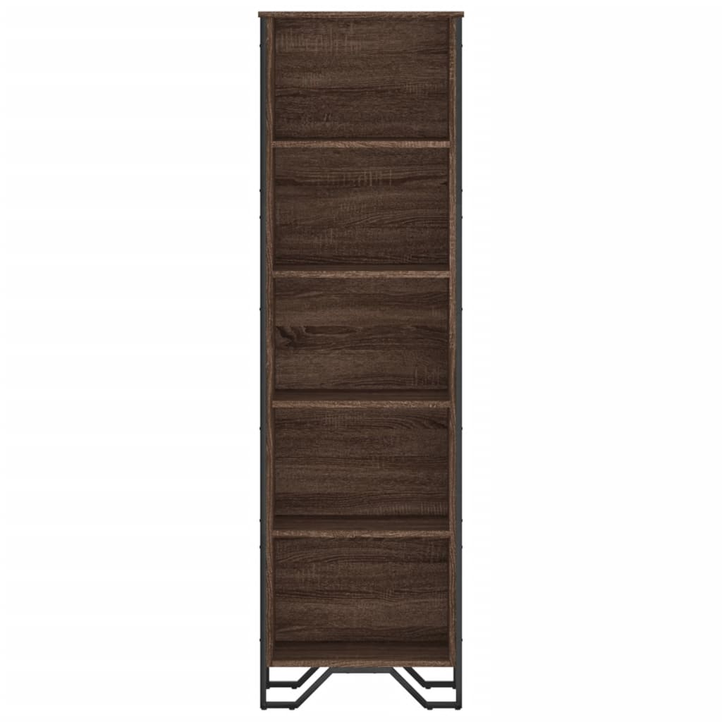 Bookcase Brown Oak 50x31x169 cm Engineered Wood