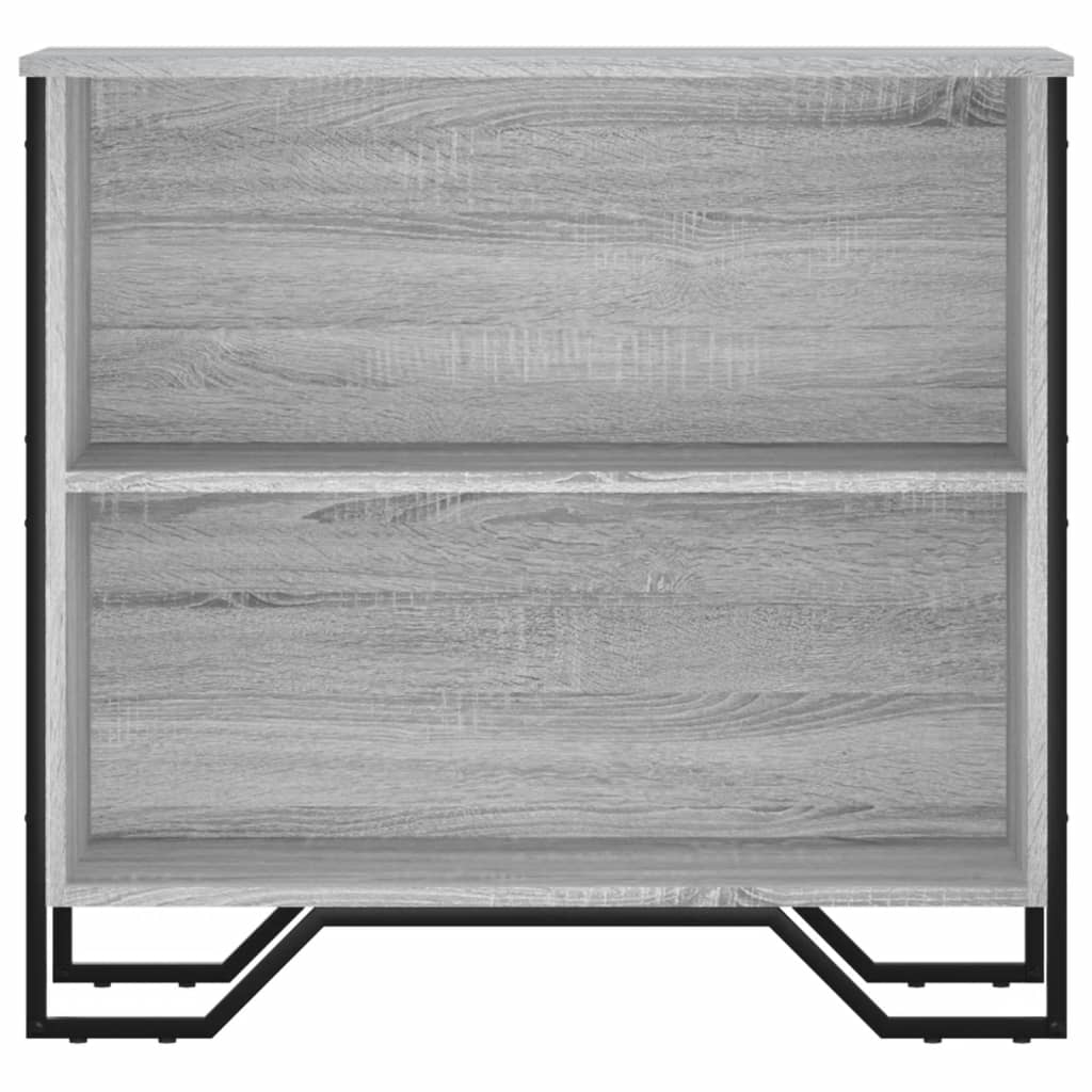 Bookcase Grey Sonoma 80x31x74.5 cm Engineered Wood