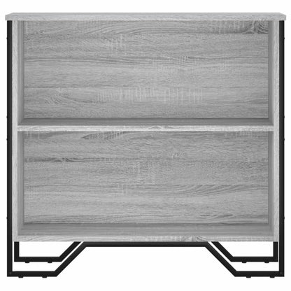 Bookcase Grey Sonoma 80x31x74.5 cm Engineered Wood