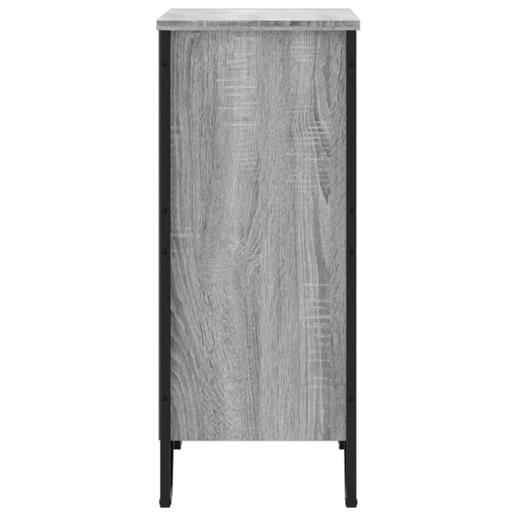 Bookcase Grey Sonoma 80x31x74.5 cm Engineered Wood