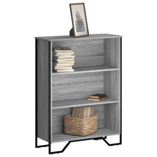 Bookcase Grey Sonoma 80x31x106 cm Engineered Wood