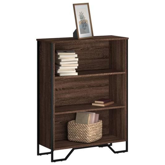 Bookcase Brown Oak 80x31x106 cm Engineered Wood