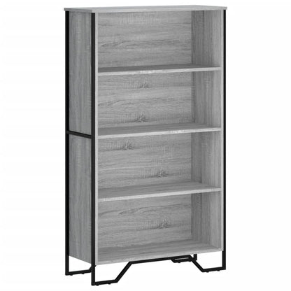 Bookcase Grey Sonoma 80x31x137.5 cm Engineered Wood