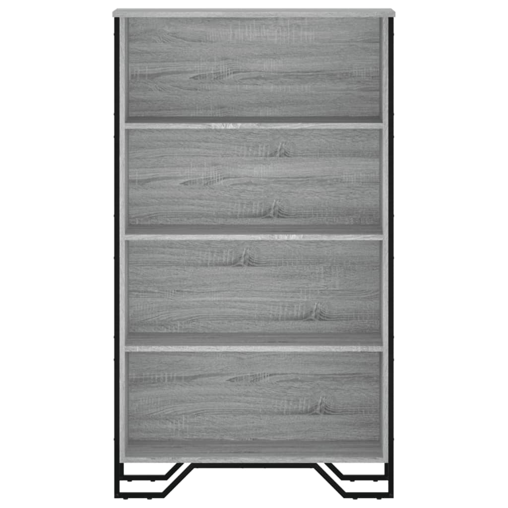 Bookcase Grey Sonoma 80x31x137.5 cm Engineered Wood