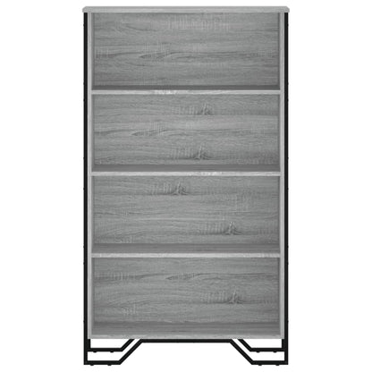 Bookcase Grey Sonoma 80x31x137.5 cm Engineered Wood