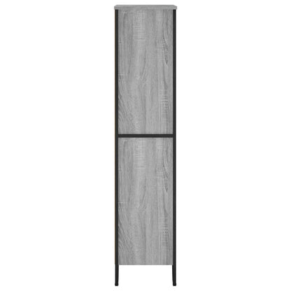 Bookcase Grey Sonoma 80x31x137.5 cm Engineered Wood