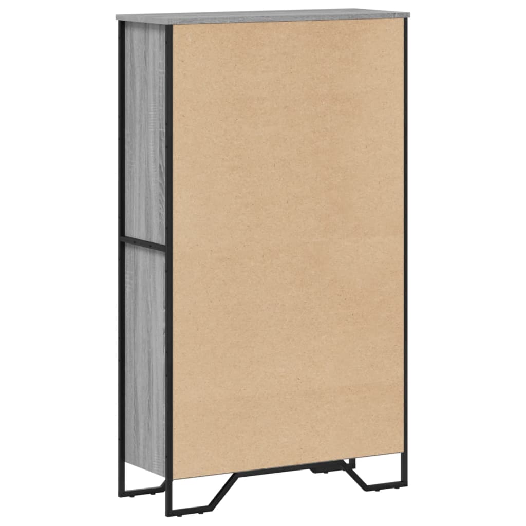 Bookcase Grey Sonoma 80x31x137.5 cm Engineered Wood