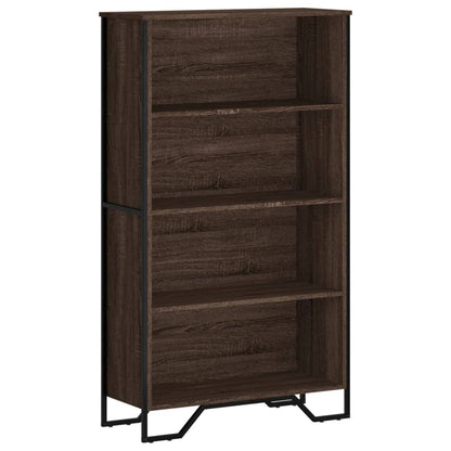 Bookcase Brown Oak 80x31x137.5 cm Engineered Wood