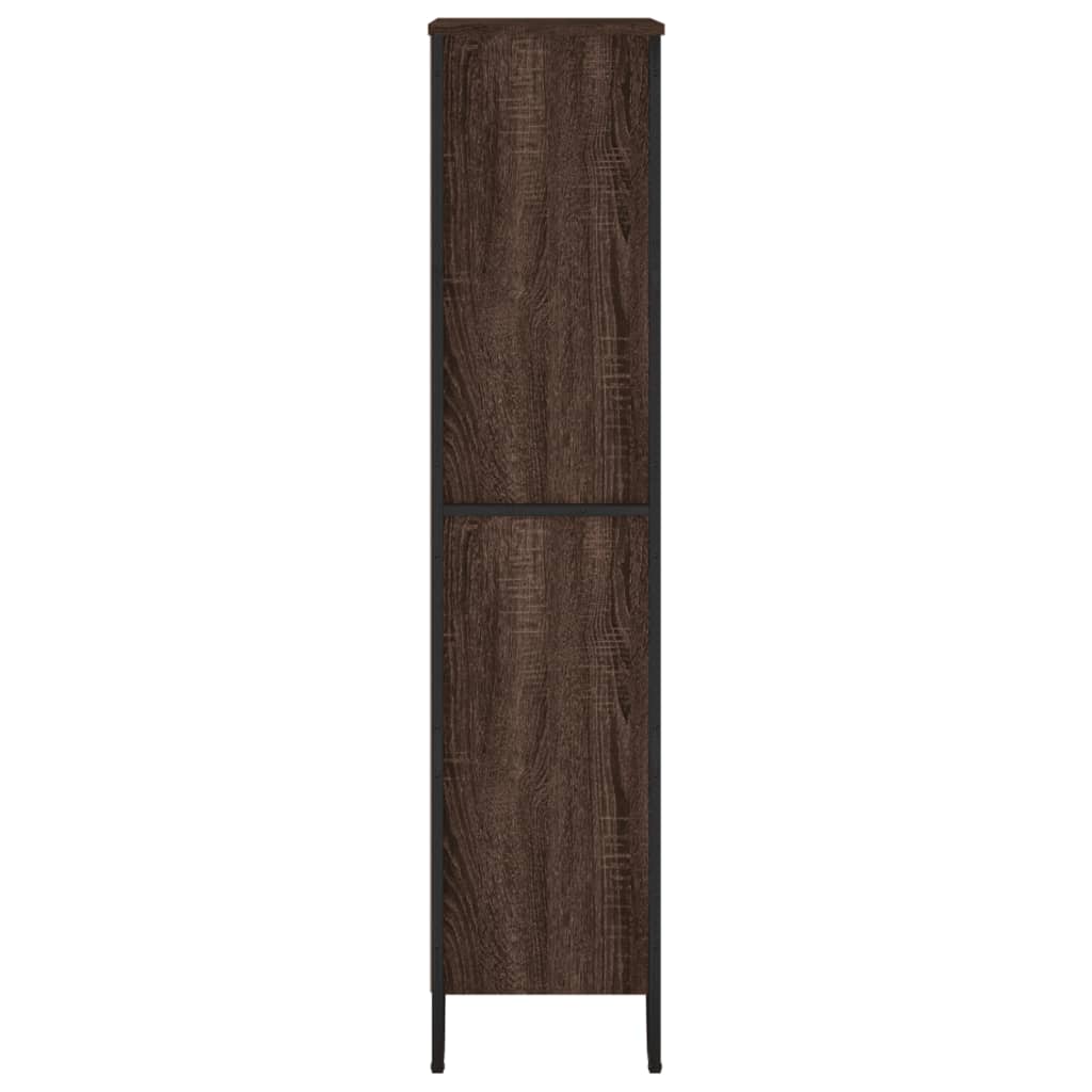 Bookcase Brown Oak 80x31x137.5 cm Engineered Wood