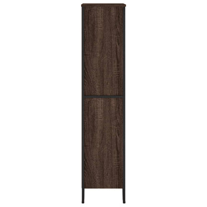 Bookcase Brown Oak 80x31x137.5 cm Engineered Wood