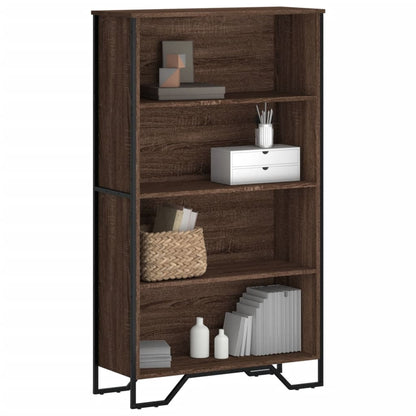 Bookcase Brown Oak 80x31x137.5 cm Engineered Wood