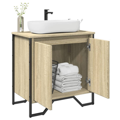 Bathroom Sink Cabinet Sonoma Oak 60x35x60 cm Engineered Wood