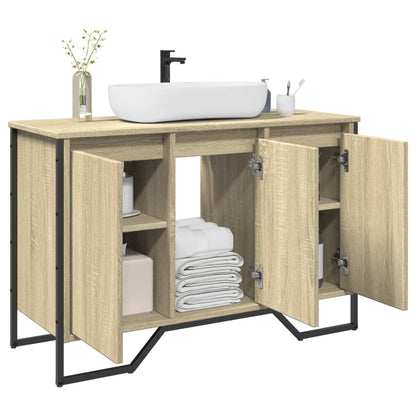 Bathroom Sink Cabinet Sonoma Oak 91x35x60 cm Engineered Wood