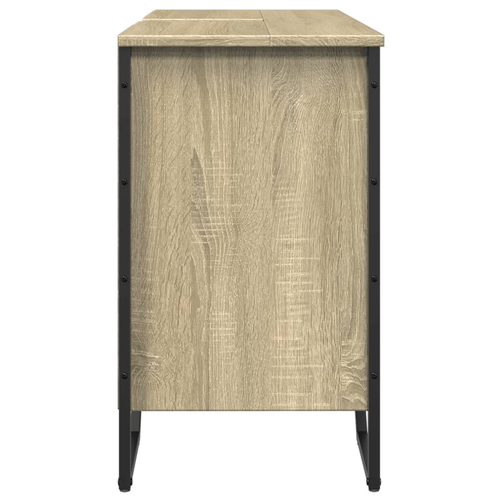 Bathroom Sink Cabinet Sonoma Oak 91x35x60 cm Engineered Wood