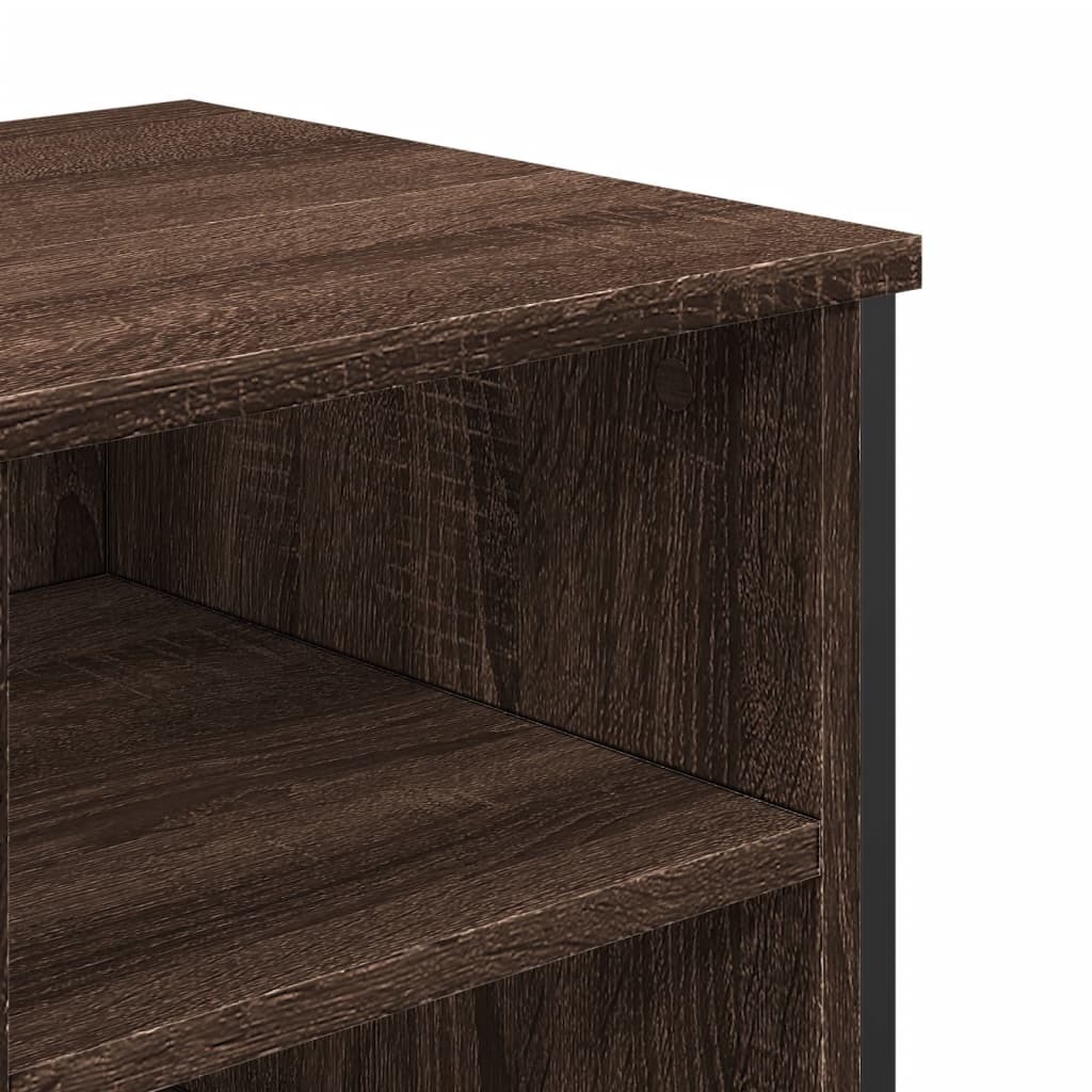 Bathroom Sink Cabinet Brown Oak 91x35x60 cm Engineered Wood