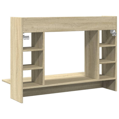 Wall-Mounted Desk Sonoma Oak 105x48x75 cm Engineered Wood