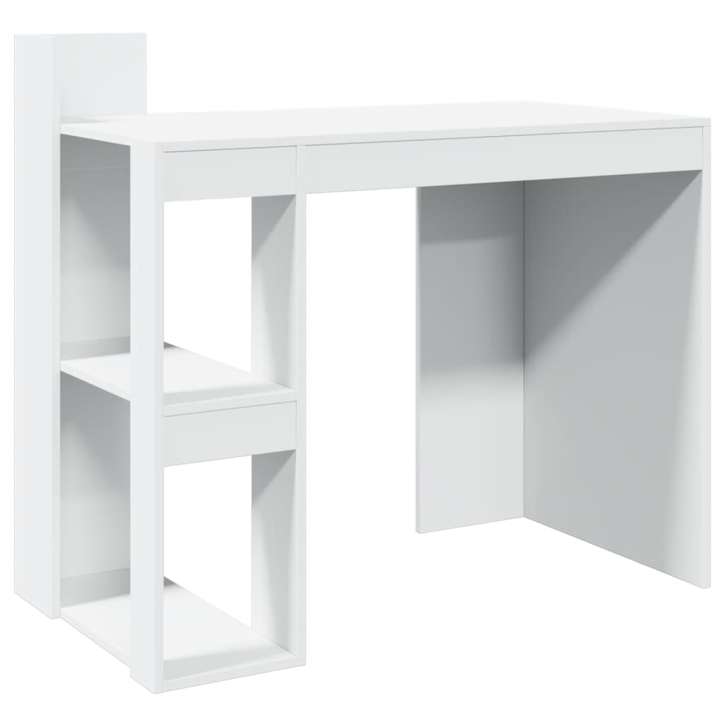 Office Desk White 103.5x56.5x94 cm Engineered Wood