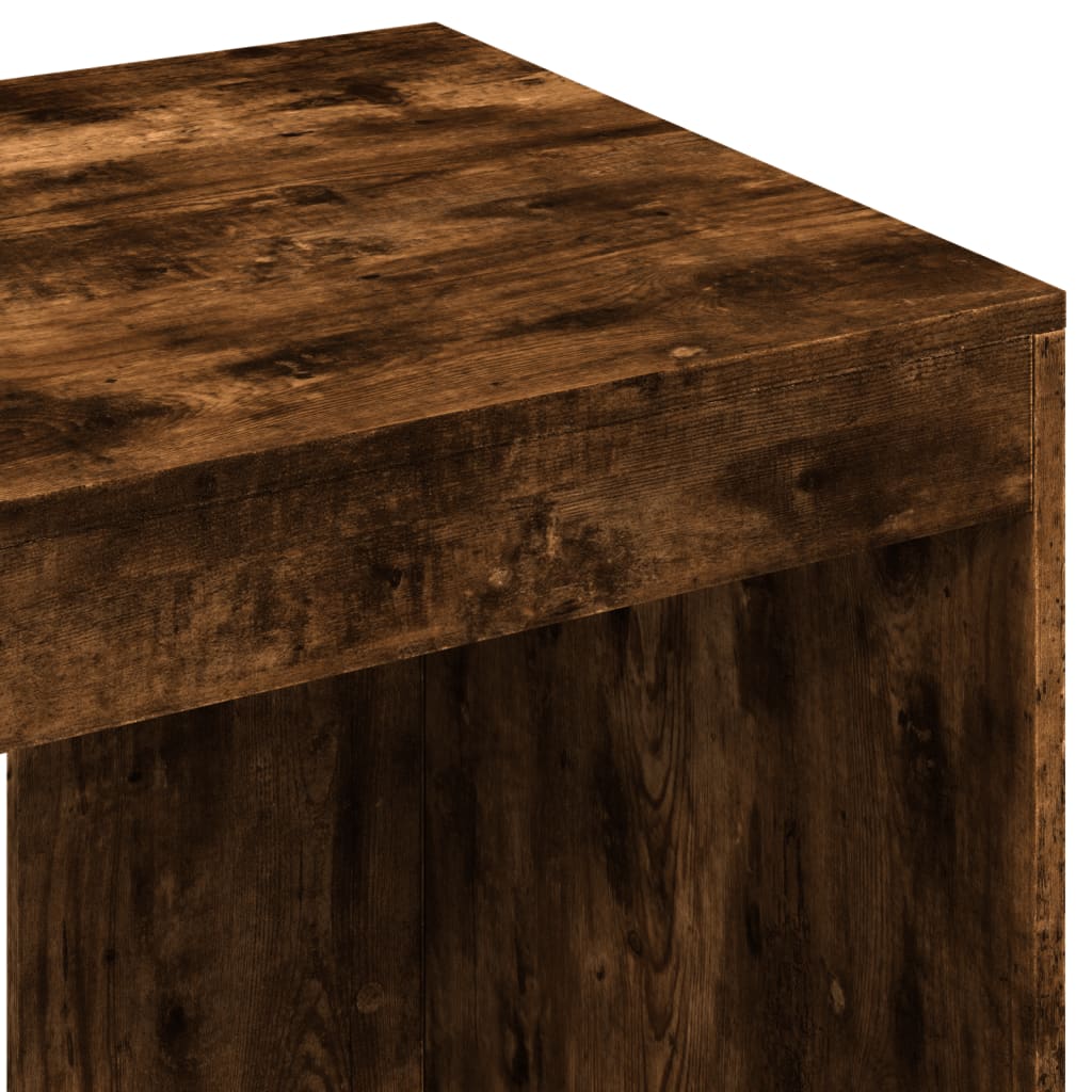 Office Desk Smoked Oak 103.5x56.5x94 cm Engineered Wood