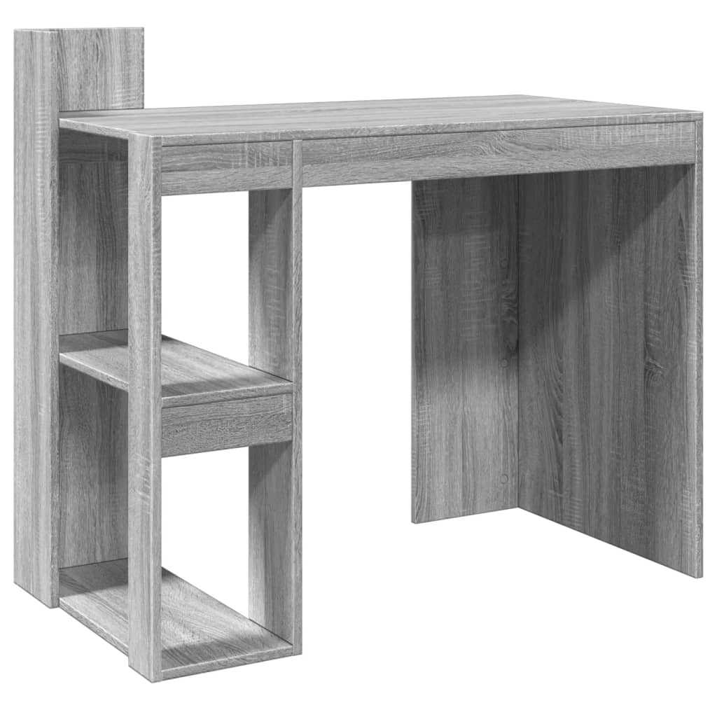 Office Desk Grey Sonoma 103.5x56.5x94 cm Engineered Wood