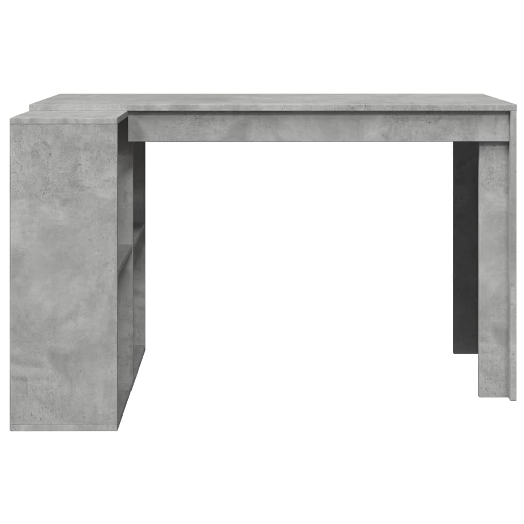 Office Desk Concrete Grey 123.5x73.5x75 cm Engineered Wood