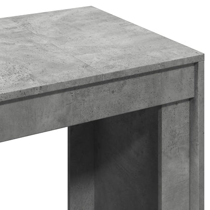 Office Desk Concrete Grey 123.5x73.5x75 cm Engineered Wood