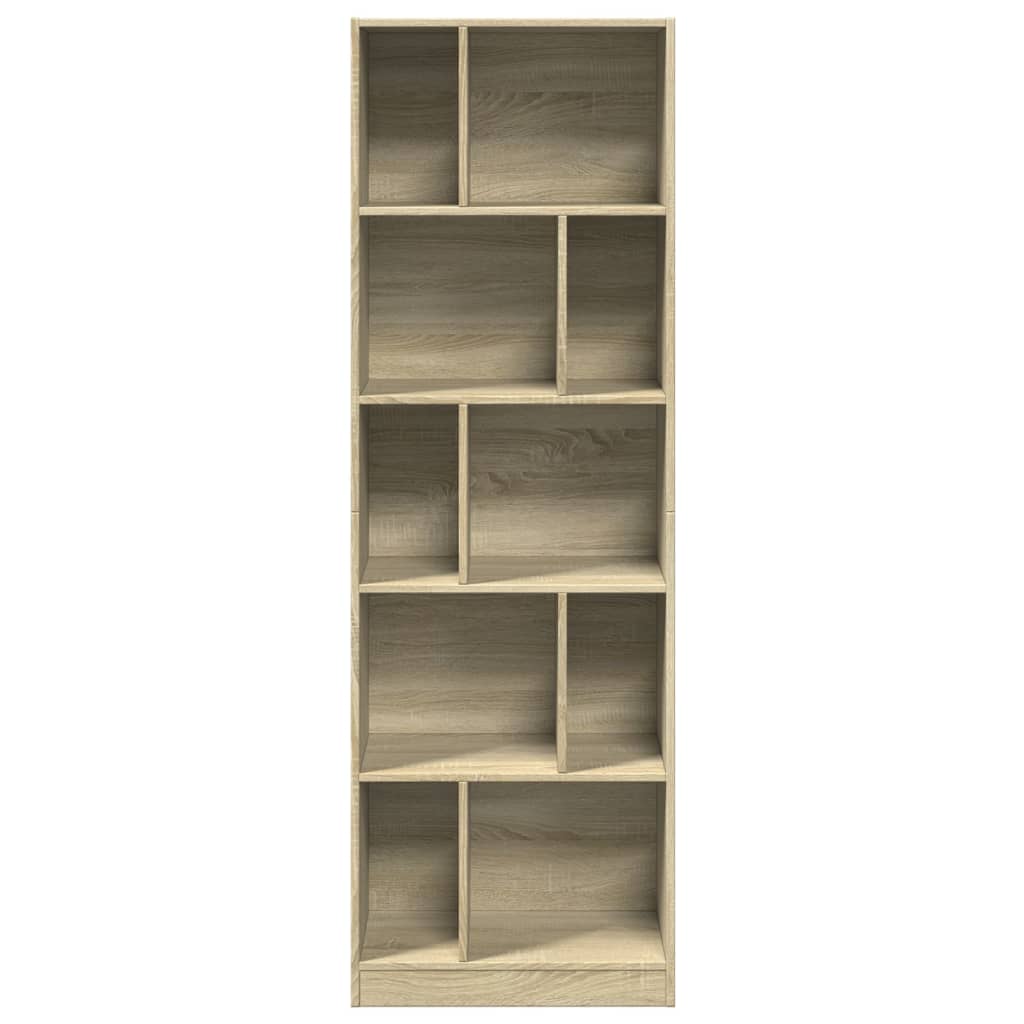 Bookcase Sonoma Oak 57x28.5x174 cm Engineered Wood