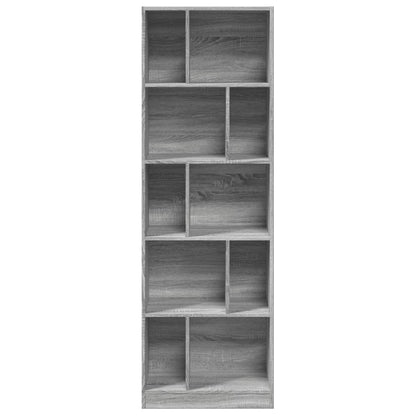 Bookcase Grey Sonoma 57x28.5x174 cm Engineered Wood