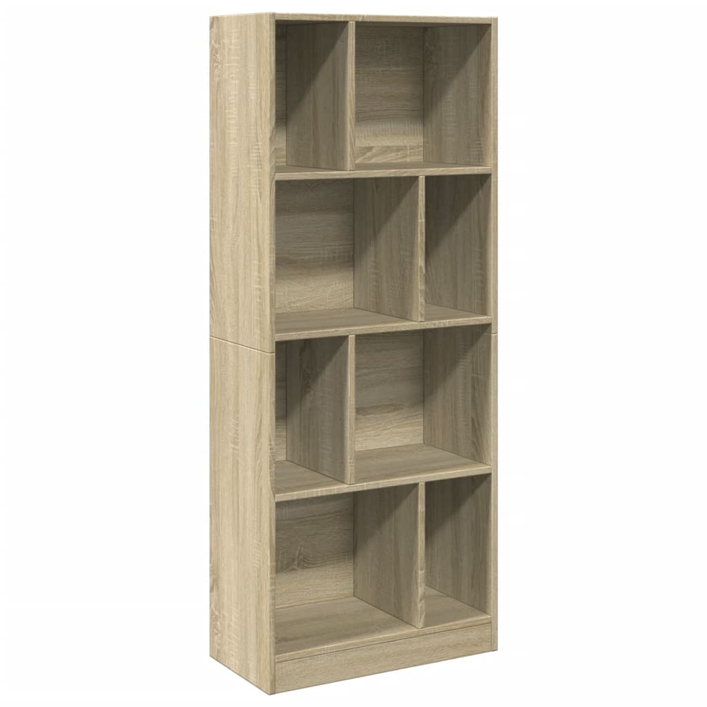 Bookcase Sonoma Oak 57x28.5x141 cm Engineered Wood