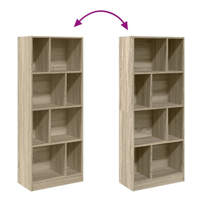 Bookcase Sonoma Oak 57x28.5x141 cm Engineered Wood